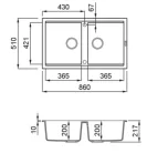 Mosogatótálca, Elleci Mosogatótálca Best 450 K99 Dark Grey