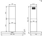 Páraelszívó, Falmec Páraelszívó MERCURIO EVO 90 cm fekete