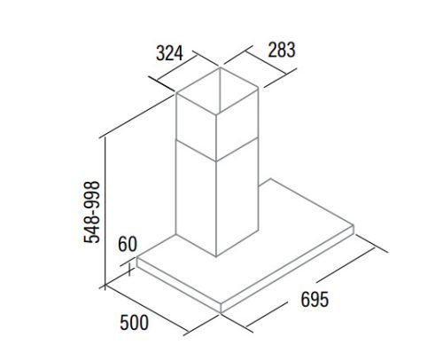 Páraelszívó, Cata Páraelszívó ST-7000 X inox