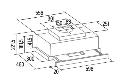 Páraelszívó, Cata Páraelszívó TFH-6630 WH fehér