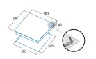 Beépíthető főzőlap, Cata Beépíthető gázfőzőlap GI-6004 X