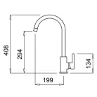 Mosogató csaptelep, Elleci Csaptelep CADDY (C01) G68 bianco