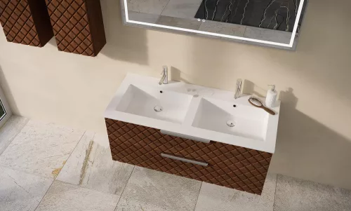 Alsó szekrény, Tboss Quarto 120 2F fekete fogantyúval