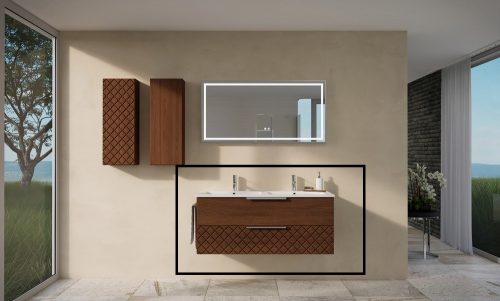 Alsó szekrény, Tboss Quarto 120 2F AM arany fogantyúval