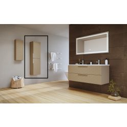   Fali szekrény, Tboss Carvea F140 2A kiegészítőszekrény, jobbos, fekete fogantyúval