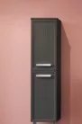 Fali szekrény, Tboss Finix F140 2A kiegészítőszekrény, balos, fekete fogantyú