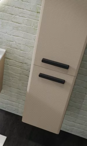 Fali szekrény, Tboss Ohana F140 2A kiegészítőszekrény, balos, króm fogantyúval