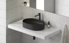 Mosdó, Ravak Mosdó Ceramic 550 O Slim kerámia, matt fekete XJX0D155000