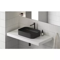   Mosdó, Ravak Mosdó Ceramic 550 R Slim kerámia, matt fekete XJX0D155001