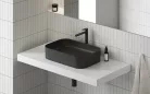 Mosdó, Ravak Mosdó Ceramic 550 R Slim kerámia, matt fekete XJX0D155001