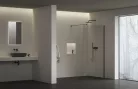 Walk-in, Ravak Walk In Wall Air-110 Fekete +Transparent, merevítővel GW9WD0300Z1C