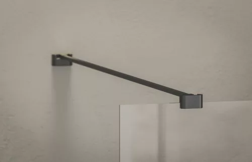 Walk-in, Ravak Walk In Wall Air-120 Fekete +Transparent, merevítővel GW9WG0300Z1C