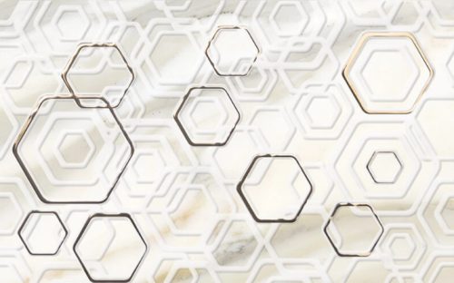 Dekorlap, Zalakerámia CALACATTA ORO fényes dekor 2642-0490 25x40