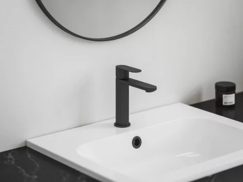 Mosdó csaptelep, Ravak Chrome II BeCool CR II 014.21BL, X070460, fekete