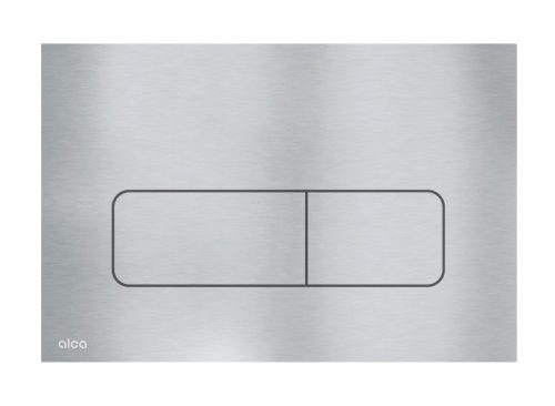 Öblítőtartály nyomólap, Alca nyomólap,kettős működésű, Alunox, nemes acél MOON