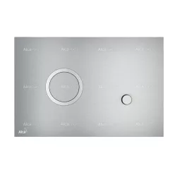   Öblítőtartály nyomólap, Alca nyomólap, kettős, takarékos, fém-fényes/fél fényes STING-INOX