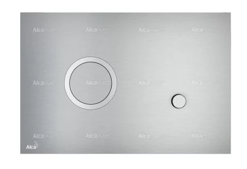 Öblítőtartály nyomólap, Alca nyomólap, kettős, takarékos, fém-fényes/fél fényes STING-INOX