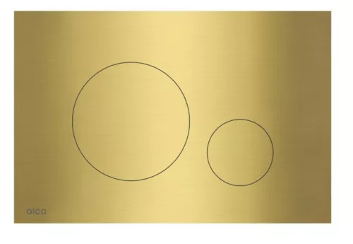 Öblítőtartály nyomólap, Alca nyomólap kettős működés, takarékos, sárgaréz TURN-BRASS