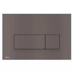   Öblítőtartály nyomólap, Alca nyomólap Thin, kettős működésű, gun metal-matt M57-GM-M