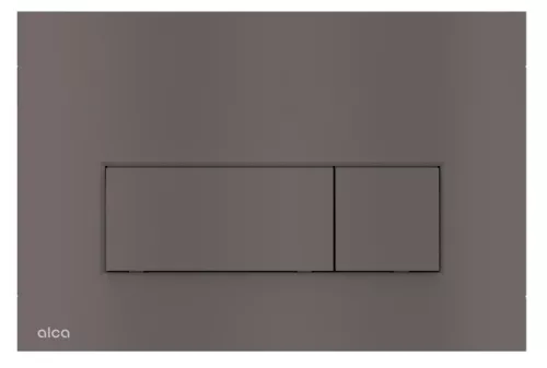 Öblítőtartály nyomólap, Alca nyomólap Thin, kettős működésű, gun metal-matt M57-GM-M