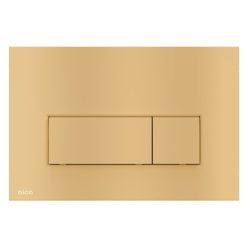   Öblítőtartály nyomólap, Alca nyomólap, Thin, kettős, gold-matt M57-G-M