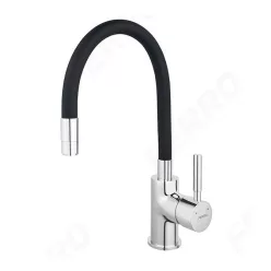   Mosogató csaptelep, Ferro ZUMBA konyhai csaptelep átfolyós vízmelegítőkhöz BZA4BLP