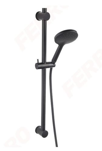 Zuhanyszett, Ferro Phila Black zuhanyszett, 1 funkciós, matt fekete N375BL-B