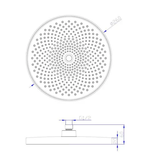Kézizuhany, Diplon Esőztető zuhany BQT1601