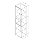 Fali szekrény, Sapho ELLA állószekrény EL350-3030 35x140 cm