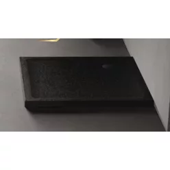 Zuhanytálca, Roltechnik 90x90, szögletes, fekete B-0563