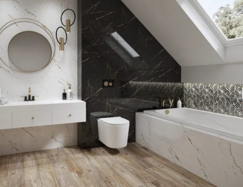 Csempe, Paradyz Alphaville Nero Polysk 30x60