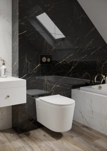 Csempe, Paradyz Alphaville Nero Polysk 30x60