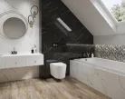 Dekorlap, Paradyz Alphaville Bianco Inserto Polysk 30x60