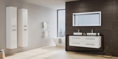 Alsó szekrény, Tboss Lido 120 4F 2M A3270 MM 000 ROCA GAP S42 mosdóval