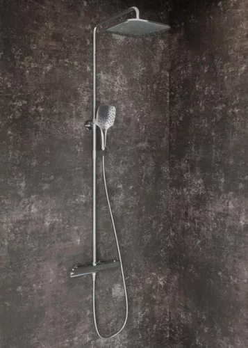 Zuhanyszett, Ravak FL 091.00CR Termosztátos zuhanyoszlop, szettel, króm X070442