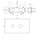 Alkatrész, Ravak R-box 07B.50 R-box Basin alaptest a falba süllyesztett csaptelepekhez X070231