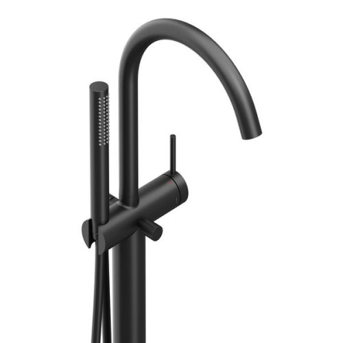 Kádtöltő csaptelep, Ravak FM 082.20BL.RB07A Padlón álló kádcsaptelep (R-box-szal), fekete X070437