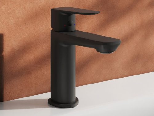 Mosdó csaptelep, Ravak LF 012.20BL Mosdócsaptelep 160 mm, lefolyó nélkül, fekete X070476