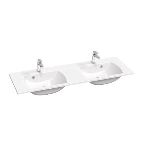 Mosdó, Ravak Dupla mosdó Classic Slim 1300 (fehér), furattal XJX01113001