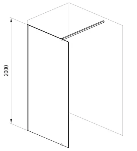 Walk-in, Ravak Walk In Wall-130 v.200 fehér+transparent GW9WJ0E00Z1