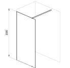 Walk-in, Ravak Walk In Wall-140 v.200 krómhatású+transparent GW9WM0C00Z1