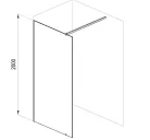 Walk-in, Ravak Walk In Wall-160 v.200 krómhatású+transparent GW9WS0C00Z1