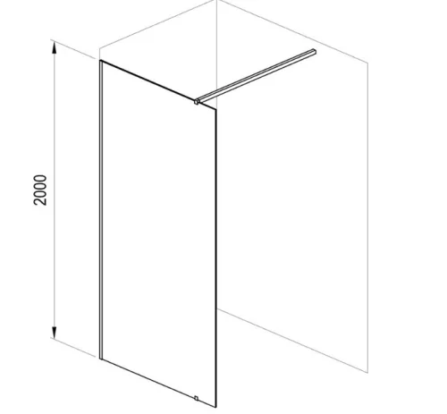 Walk-in, Ravak Walk In Wall-160 v.200 krómhatású+transparent GW9WS0C00Z1