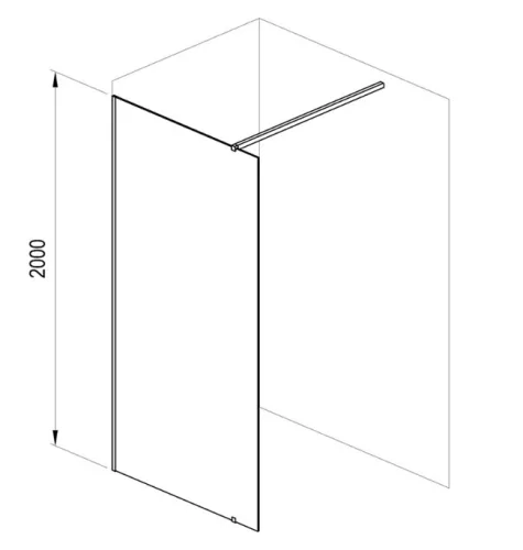 Walk-in, Ravak Walk In Wall-150 v.200 fehér+transparent GW9WP0E00Z1