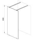 Walk-in, Ravak Walk-In Free 140 (transparent) GW9FM0C00Z1