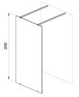 Walk-in, Ravak Walk-In Free 150 (transparent) GW9FP0C00Z1