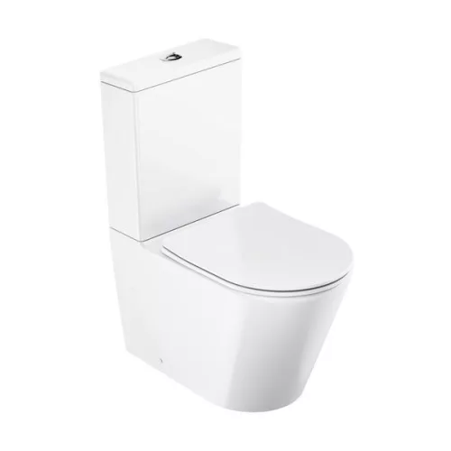 WC, Ravak Elegant RimOff monoblokkos WC ülökével, fehér X01872