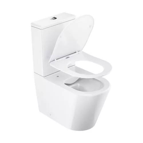 WC, Ravak Elegant RimOff monoblokkos WC ülökével, fehér X01872