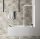 Kádparaván, Sapho Polysan KAGERA teleszkópos kádparaván, 71 cm, matt fehér 30336W