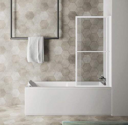 Kádparaván, Sapho Polysan KAGERA teleszkópos kádparaván, 71 cm, matt fehér 30336W